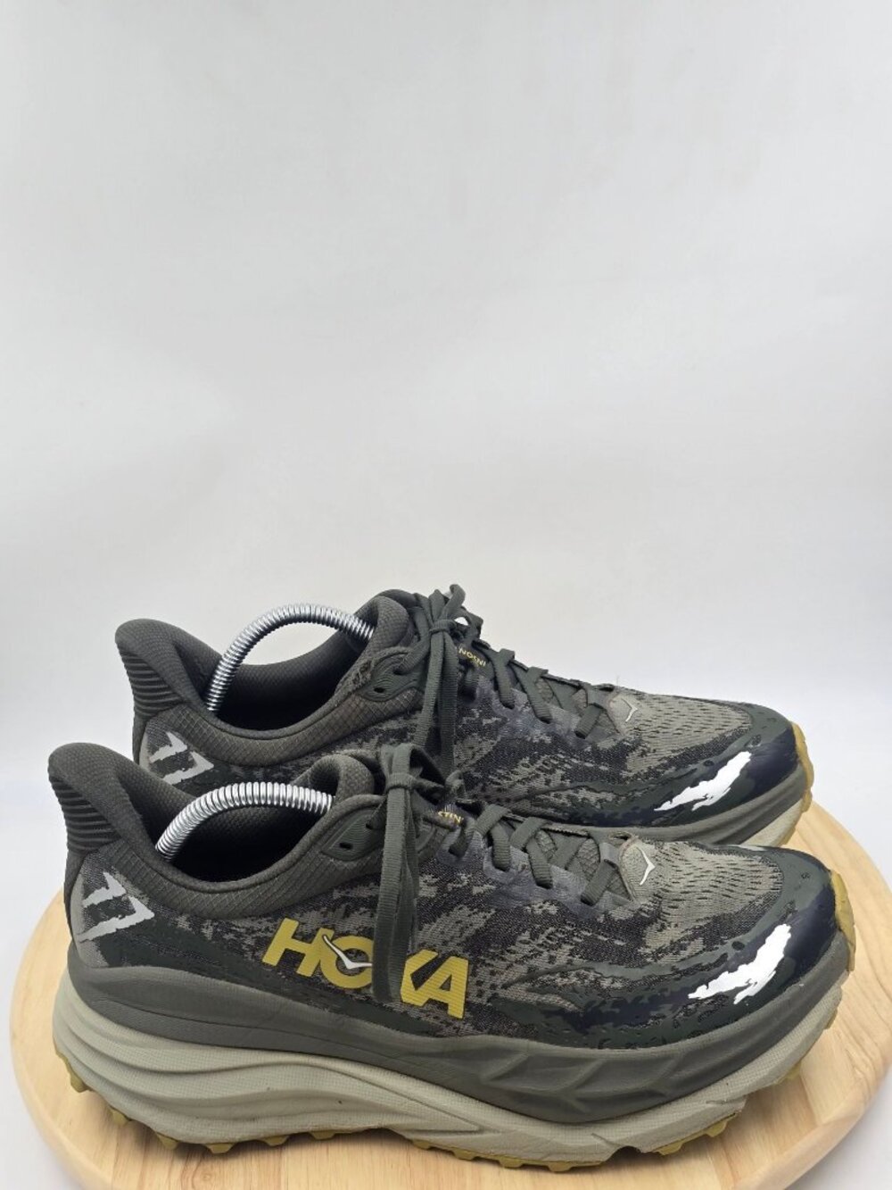 Hoka One One Stinson 7 1141530-OZF Olive Haze Forest Running Shoes Mens sz 10.5D